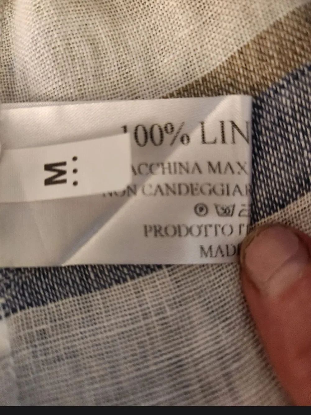 Sartoria Saracena Made in Italy 100% Linen 2-Piece Tunic & Cropped Pant Set - Picture 11 of 16
